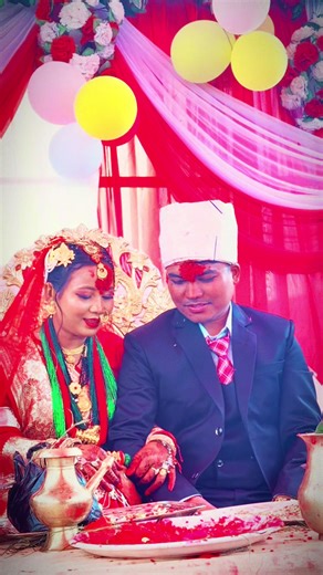 Newly Married Couple's Joyful Celebration