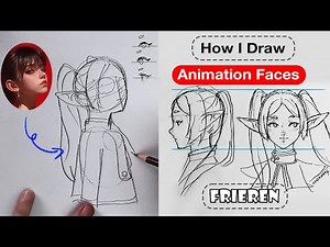 How I DRAW ANIMATION FACES step by step | tips | Tutorial