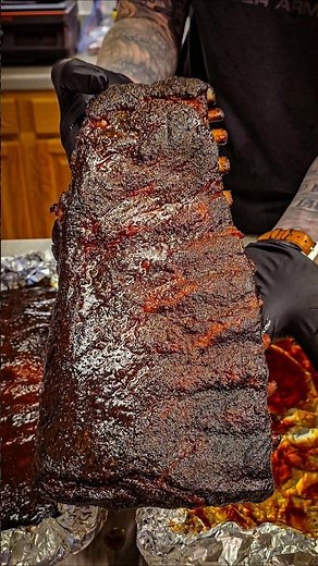 Smoked St. Louis Style Ribs on Oklahoma Joe Bronco #ribs #smokedribs #bbq #outdoorcooking #porkribs