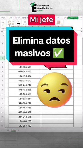 Elimina datos masivos en Excel ✅