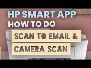 HP SMART APP - How to do Scan to Email & Camera Scan | HP Printer | HP Deskjet 4155 Wireless Printer