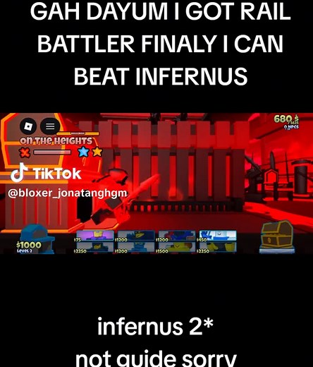 I BEAT INFERNUS 2 STAR WITH NO CRONOS OR CESUS #TBB#thebattlebricks #fpy#infernus@error_ok1