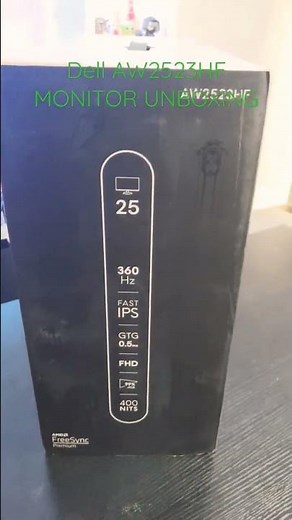 Alienware AW2523HF Monitor Unboxing #gamingmonitor #newtech #review