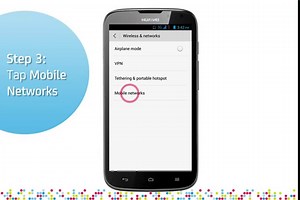 Huawei G610: Turn on/off data roaming services