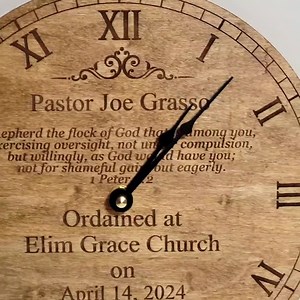 Ordained Pastor Gift - Pastor Installation Clock - Ordination Gift for Pastor - Ordination Ceremony - New Pastor Gift - Ordained Minister - Etsy