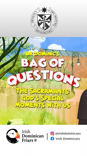 19 reactions | In this week’s episode, Br. Dominic starts an explanation of the Sacraments of Initiation ! To view, simply scan the QR Code in the video or visit www.tinyurl.com/sacraments-1  | Irish Dominicans | Facebook