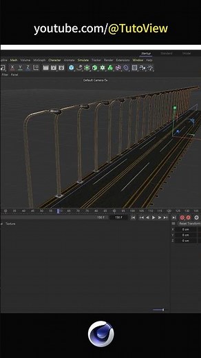 CINEMA 4D Infinite Road Car Scene Tutorial