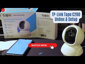 TP-Link Tapo C200 Smart Indoor CCTV Security Camera WiFi Setup Review