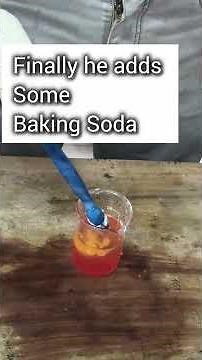 Lemon juice+ Baking Soda Reaction Amazing CO2 gas Experiment