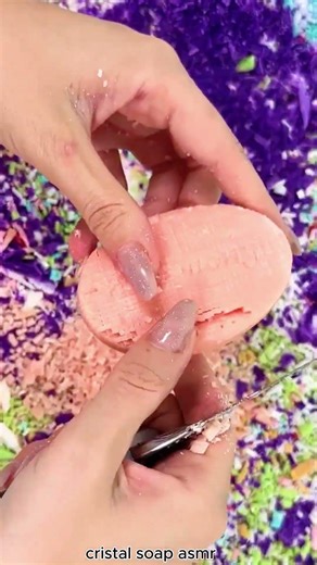 🧼 Crystal Soap Cutting 🔪✨ | Ultra Crisp ASMR Experience