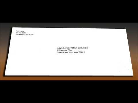 Make a template for accurate envelope label prints every time