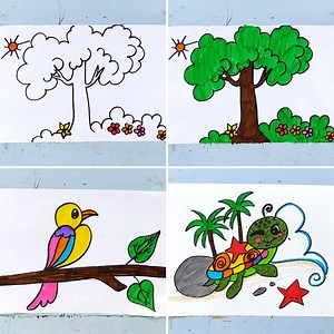 Easy and Creative Drawings for Kids :) | Kids Art & Craft