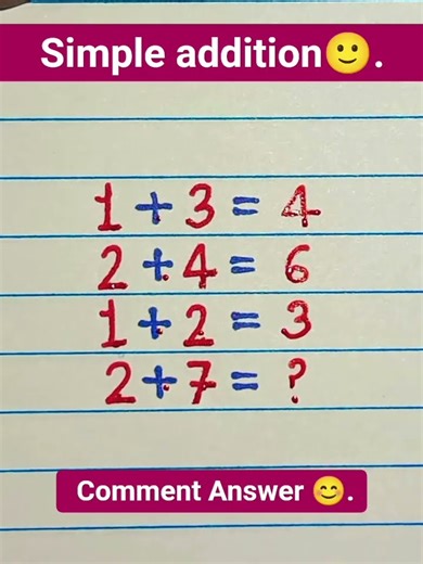 simple addition 🙂 #maths #addition #mathsab70
