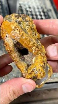 Purple geode agate revealed!