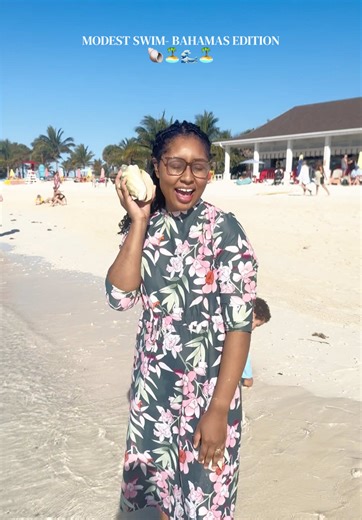 Swim dress in the Bahamas? Say less 🏝️ #modestfashion #modest #modesty #apostolic #pentecostal