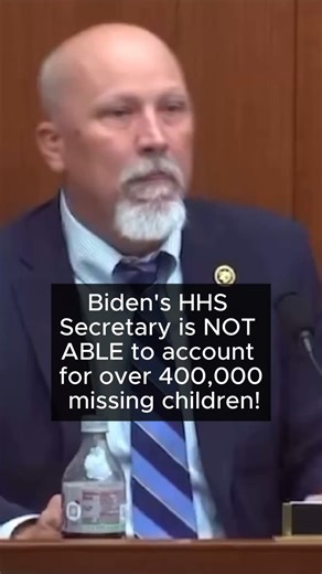 Biden's HHS Secretary is NOT ABLE to account for over 400,000 missing children! | Secure America Now
