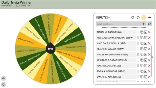 📚✨ Daily Library Trivia Winner – November 17, 2025 Today’s trivia asks: “He is a Filipino lawyer, soldier, and former president who served from 1935 to 1944 and designated November 24–30 as National Book Week?” 🎉 Congratulations to Marjorie Balane from BSA – 2D! You may claim your prize during the Closing Program of the National Book Week this Friday, November 21, 2025. Keep joining our daily trivia for more chances to win! Thank you to everyone who joined and tested their knowledge! #National