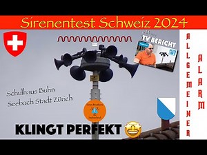 Swiss Siren Test 2024 | KTG-10 SOUNDS PERFECT | Incl. TV Report | Buhn School Zurich