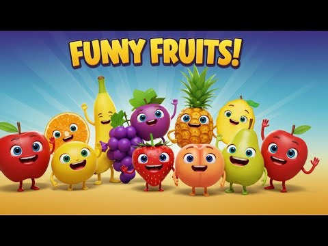 Funny Talking Fruits for Kids | Cute 3D Animation with Apple, Banana & Friends
