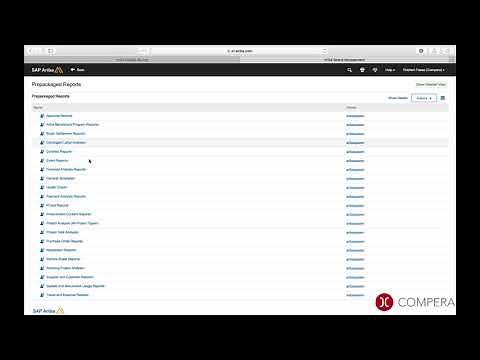 SAP Ariba SNAP! - Prepackaged Reports