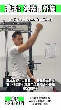 Shoulder External Rotation with Cable｜Rotator Cuff Activation & Control