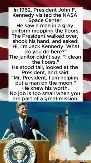 THE PRESIDENT ASKED THE JANITOR A QUESTION. HIS ANSWER IS LEGENDARY! 🚀🧹