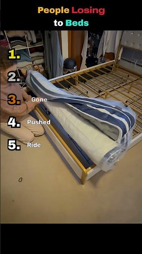 Setting Up A Bed Goes Hilariously Wrong #fails #relatable