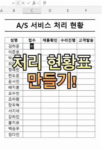 엑셀 체크박스와 함수 조합으로 효율적인 작업