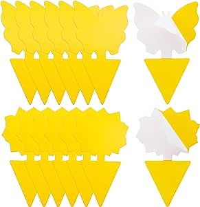 Sticky Fruit Fly Trap, 13 pcs, Fungus Gnat Sticky Trap with Shovel, Fly Traps for Indoors and Outdoor, Fruit Fly Killer, Gnat Sticky Traps for Plants, Fungus Gnat Killer