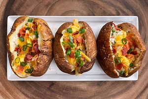 Ninja Foodi Baked Potatoes - Kinda Healthy Recipes