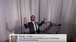 Watch Josh Groban Make Donald Trump's Tweets Into Beautiful Music