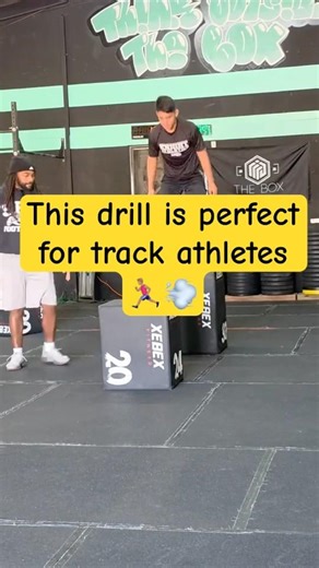 This is how track athletes can improve their high jump and long jump with this simple Box Jump Drill
