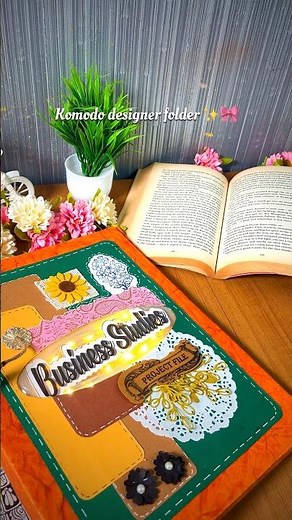 Aesthetic Folder Design for Projects | business studies | easy cover page ideas | Komodo Craft