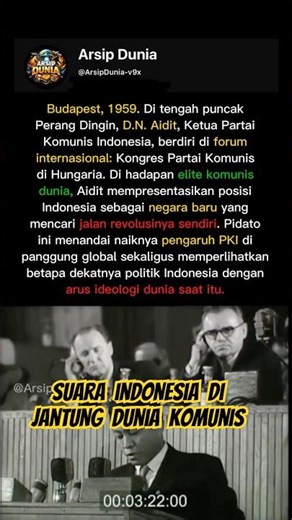 Apa Makna Pidato D.N. Aidit di Hungaria Tahun 1959? #fakta