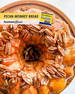 34 reactions | For Nat'l Pecan Day, make a delicious Pecan Monkey Bread. Just roll, glaze & bake—it's so simple! Recipe: Rosalynn Daniels Link: https://www.fleischmannsyeast.com/spring-baking/ | Fleischmann's Yeast | Facebook