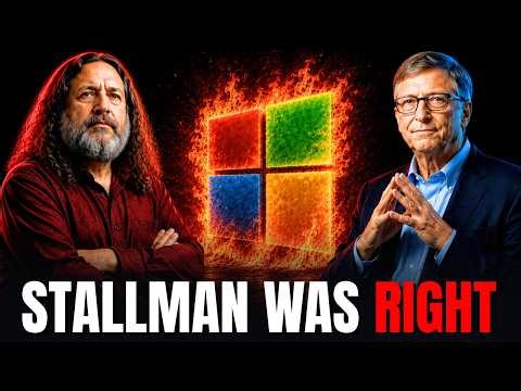Richard Stallman Warned Us About Microsoft 30 Years Ago — And It's All Happening Now