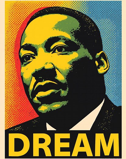 Martin Luther King Jr. Pop Art Poster – “dream” Inspirational Wall Art – Digital Download - Etsy Canada