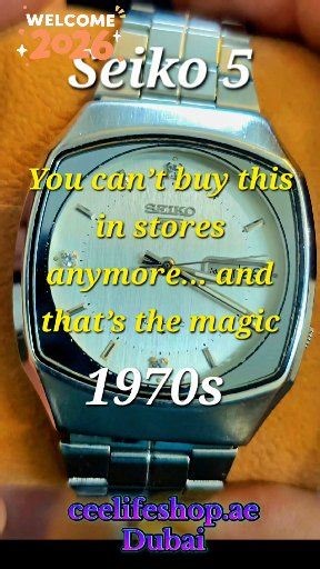 **Vintage 1970s Seiko 5 Automatic | 7009 Caliber | Japan Made 🇯🇵 | Timeless Classic** This is not just a watch — it’s a piece of Japanese horological history. Introducing an **authentic Vintage 1970s Seiko 5 Automatic**, powered by the legendary **7009 caliber with 21 jewels**, proudly **Japan made** and built to last generations. The elegant **cushion-shaped case**, classic **silver sunburst dial**, and **day-date display (Arabic English)** reflect the golden era of Seiko craftsmanship. The d