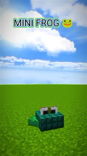 Minecraft mini frog build #shorts #build #minecraft #gaming #minibuild #frog #mcpe