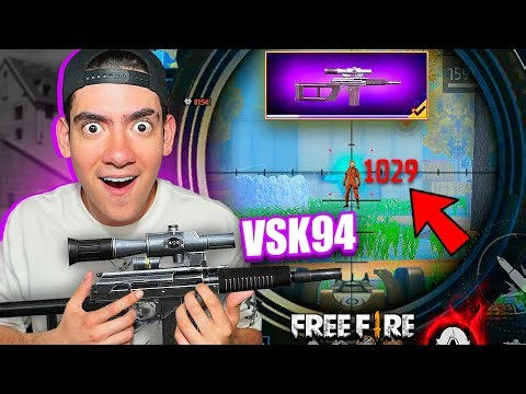 CONSIGO el NUEVO FRANCOTIRADOR de FREE FIRE VSK94 y ME ACUSAN DE HACKER !! | TheDonato
