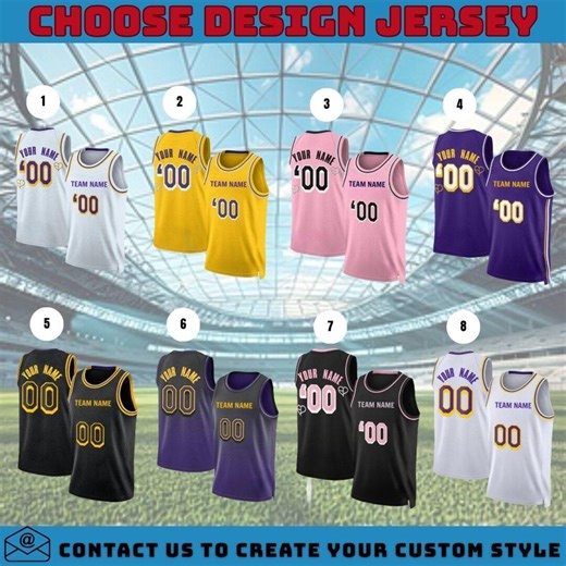 Custom Printed Jersey, Custom Lakers Basketball Jersey: Personalized Team and Number, Gift for Fan, Los Angeles, Custom Name and Number - Etsy