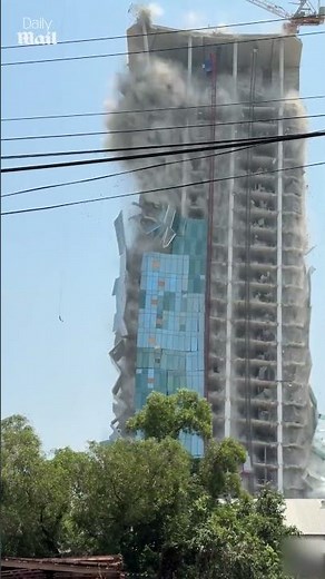 Bangkok building collapses after powerful earthquake