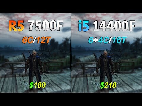 Core i5 14400F OR AMD RYZEN 5 7500F - How Much Performance Difference?