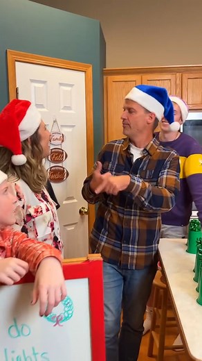 Christmas Party Muffin Tin Game 🎁 Dad, mom, and the kids play festive family Christmas party game for fun holiday prizes. Roll the ping pong ball on the kitchen counter into the cupcake pan to win a gift. One of the cups has a special prize inside. 🎬 This video was produced by Network Media and Benson Bros | Rick Lax