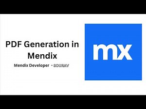 Generate PDF in Mendix l Document Generation l PDF Export l Document Generation Module