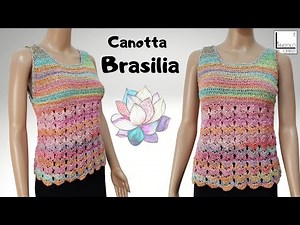 Canotta all'uncinetto "BRASILIA"