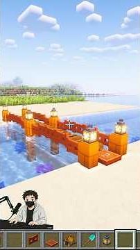 Minecraft Small Bridge Tutorial 🌉 #minecraft