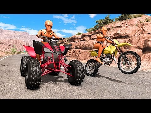 Motorbike Crashes #5 - BeamNG DRIVE | SmashChan