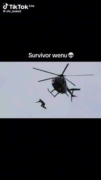 Survivor Wenu: Thrilling Helicopter Jump and Free-Fall