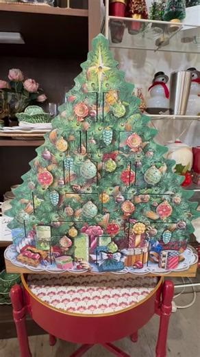 A showstopper of an advent calendar! It lights up and play music! | Fiddleheads